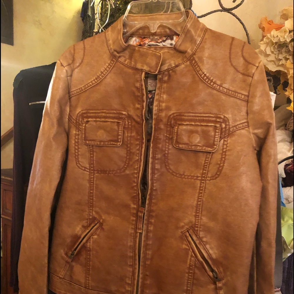 BKE faux leather jacket